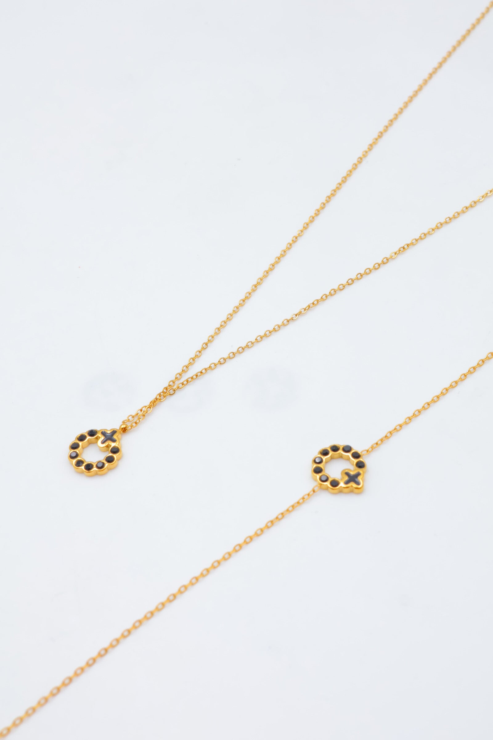 Parure de bijoux en acier inoxydable - NOIR