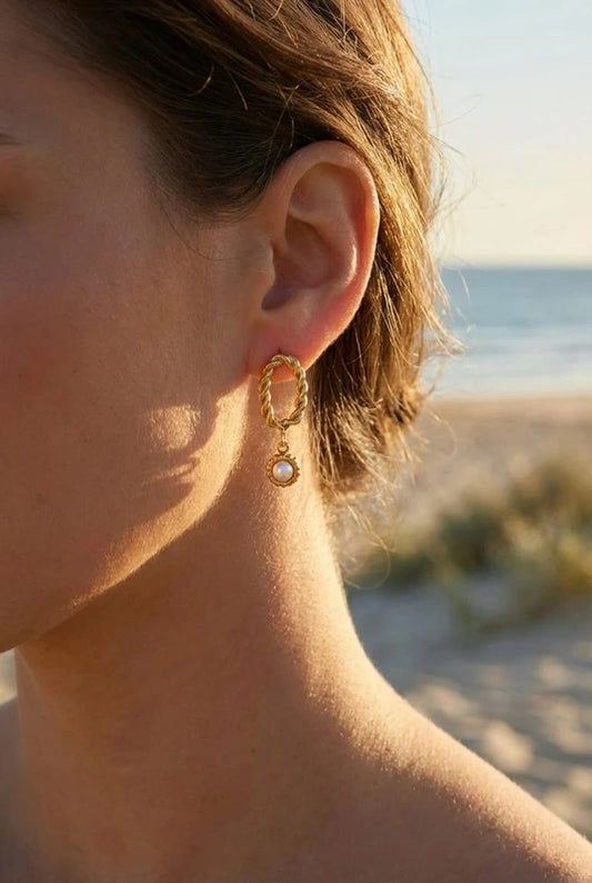 Boucles d’oreilles en acier inoxydable