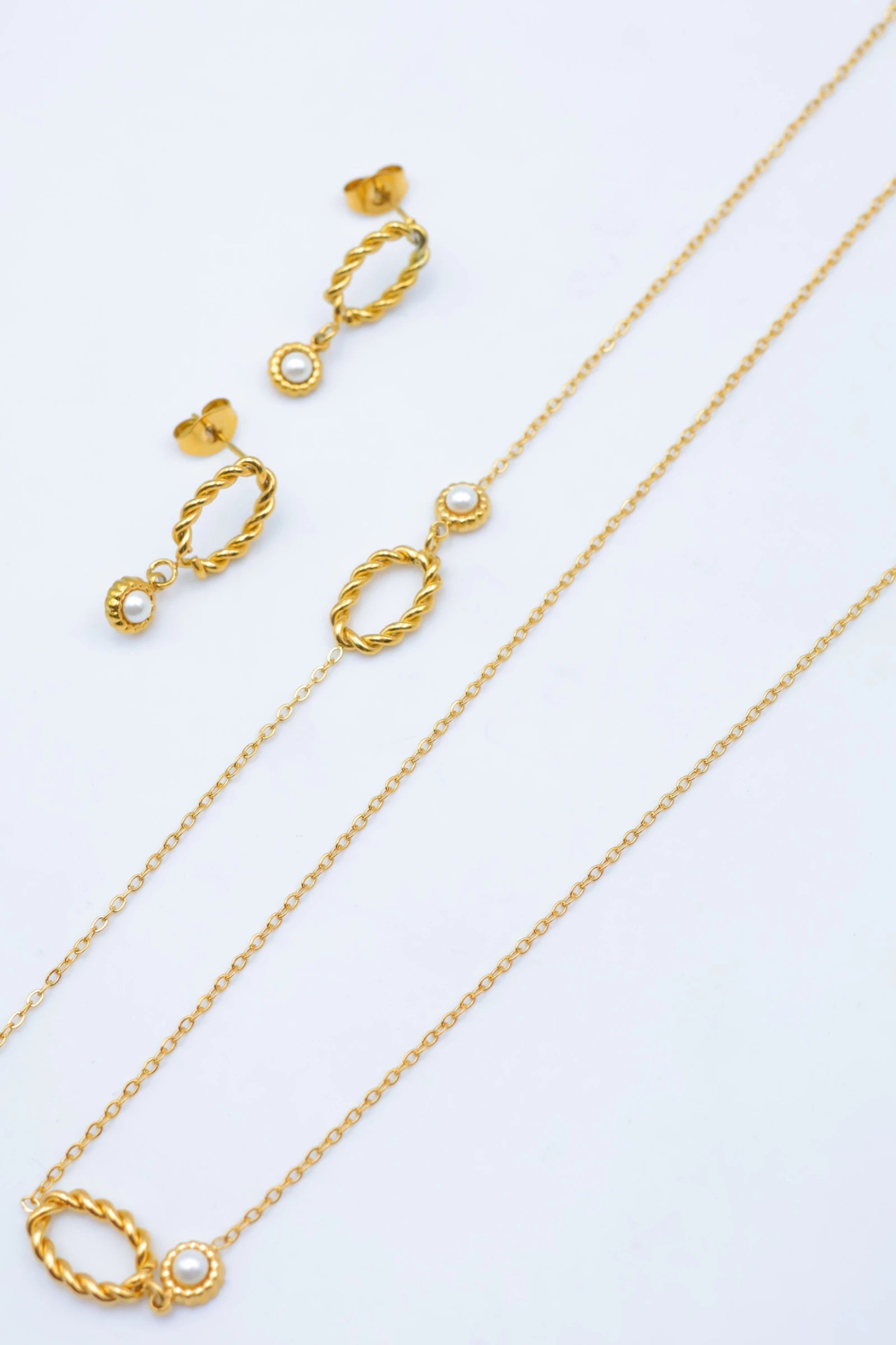 Parure de bijoux en acier inoxydable - DORÉ