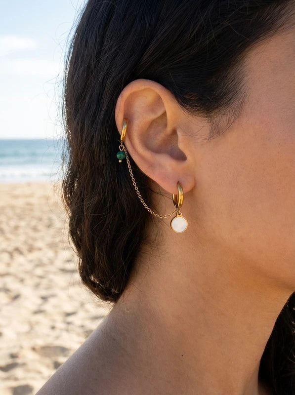 Boucles d’oreilles en acier inoxydable
