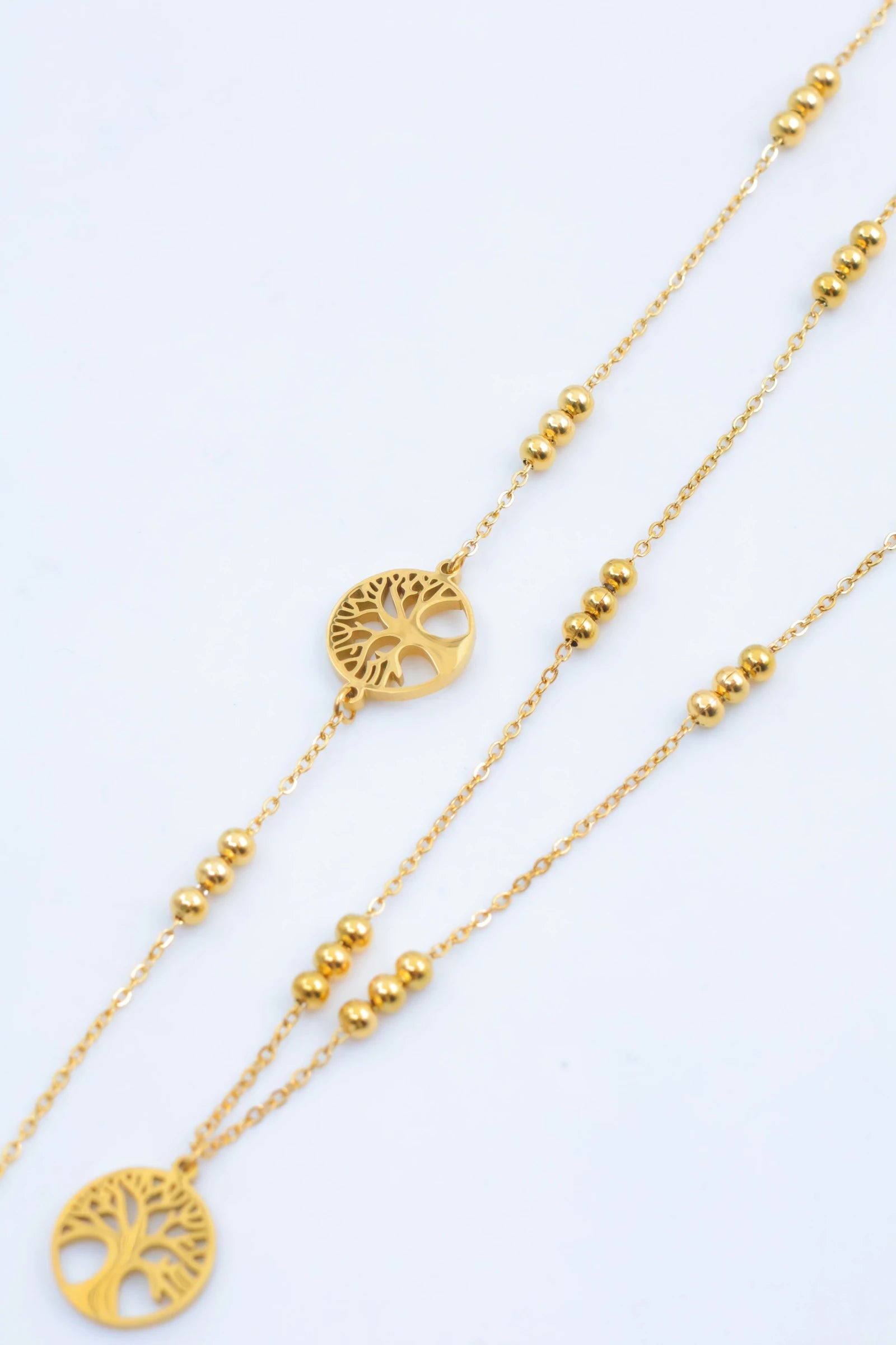 Parure de bijoux en acier inoxydable - DORÉ