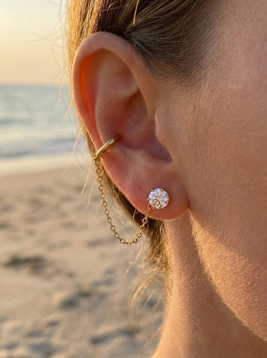 Boucles d’oreilles en acier inoxydable