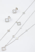 Parure de bijoux en acier inoxydable - ARGENT