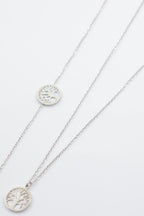 Parure de bijoux en acier inoxydable - ARGENT