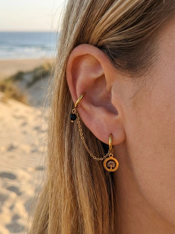 Boucles d’oreilles en acier inoxydable