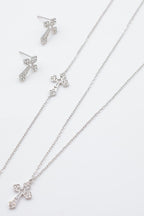 Parure de bijoux en acier inoxydable - ARGENT