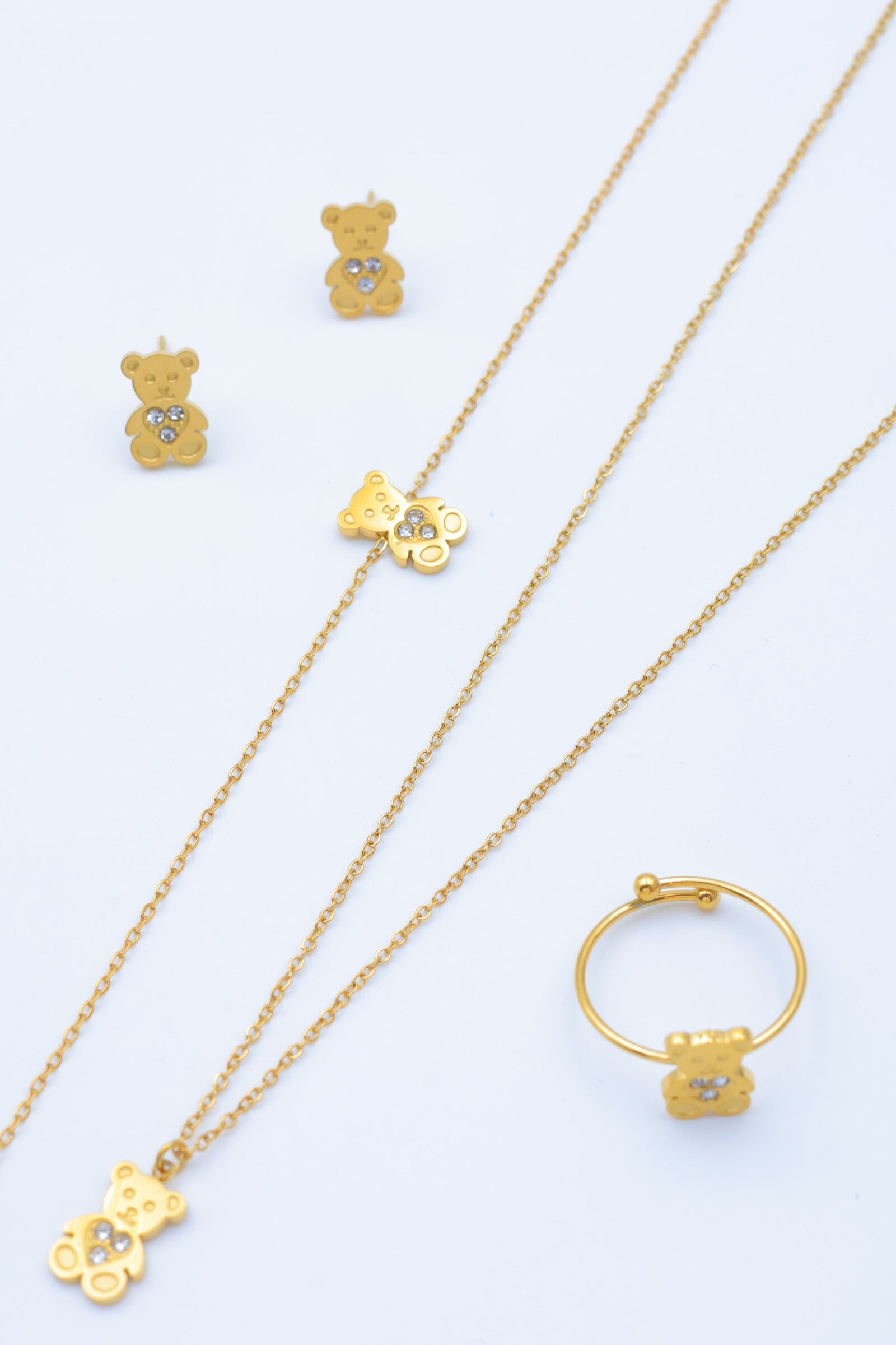 Parure de bijoux en acier inoxydable - DORÉ