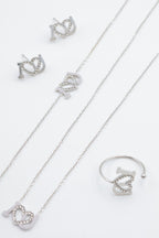 Parure de bijoux en acier inoxydable - ARGENT