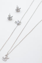 Parure de bijoux en acier inoxydable - ARGENT