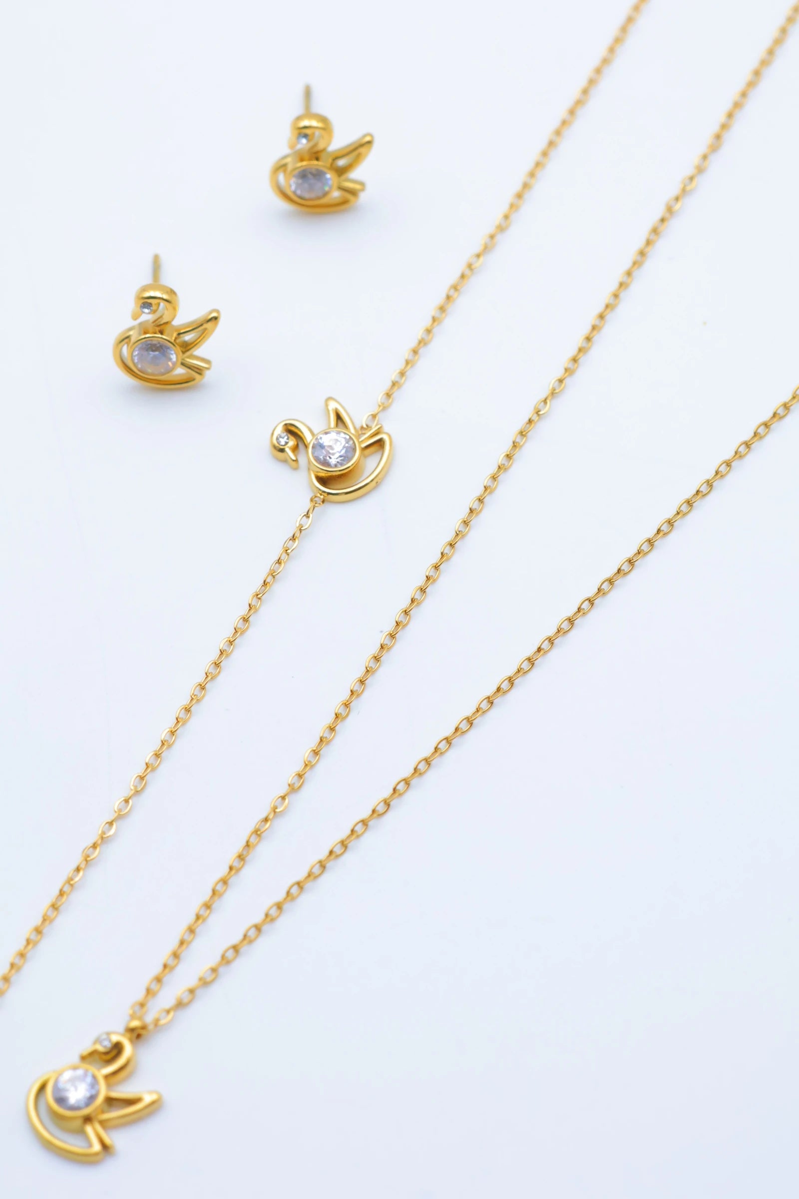 Parure de bijoux en acier inoxydable - DORÉ