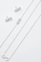 Parure de bijoux en acier inoxydable - ARGENT