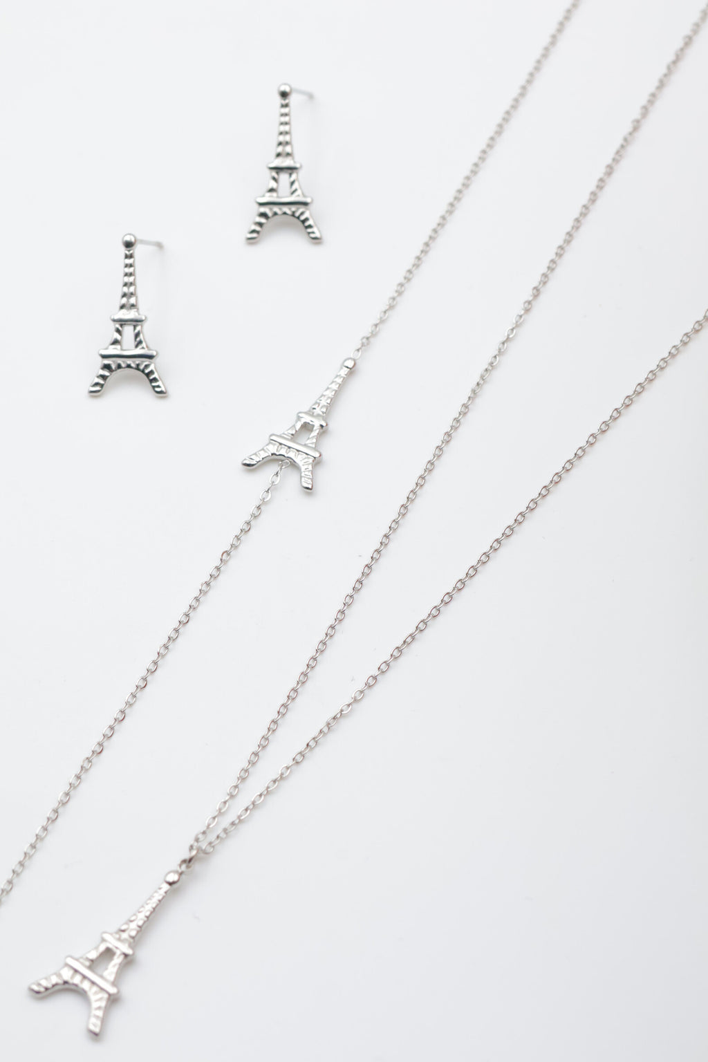 Parure de bijoux en acier inoxydable - ARGENT