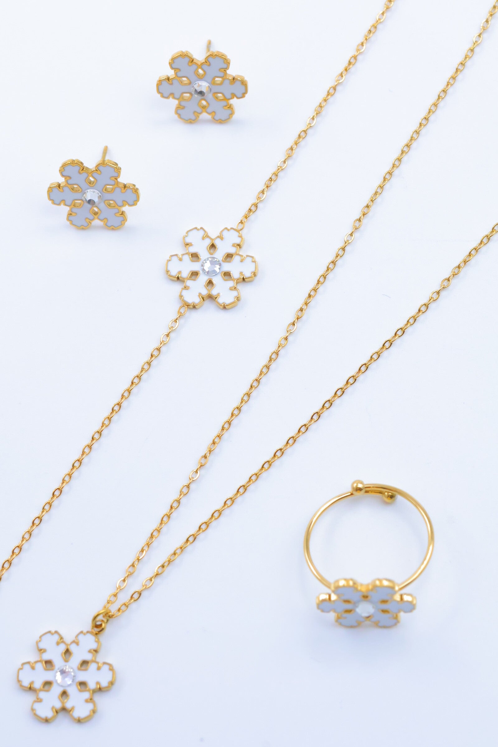 Parure de bijoux en acier inoxydable - DORÉ