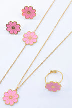 Parure de bijoux en acier inoxydable - ROSE