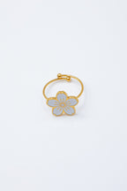 Bague ajustable en acier inoxydable - BLANC