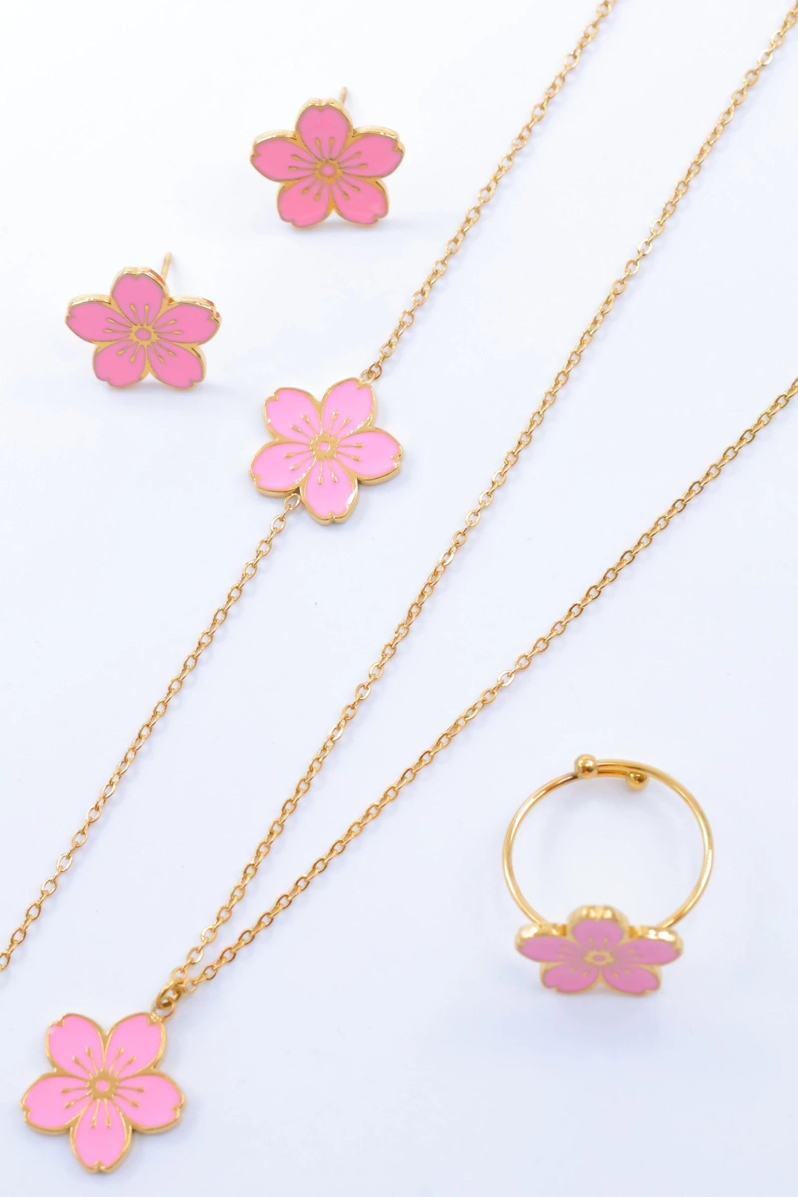 Parure de bijoux en acier inoxydable - ROSE