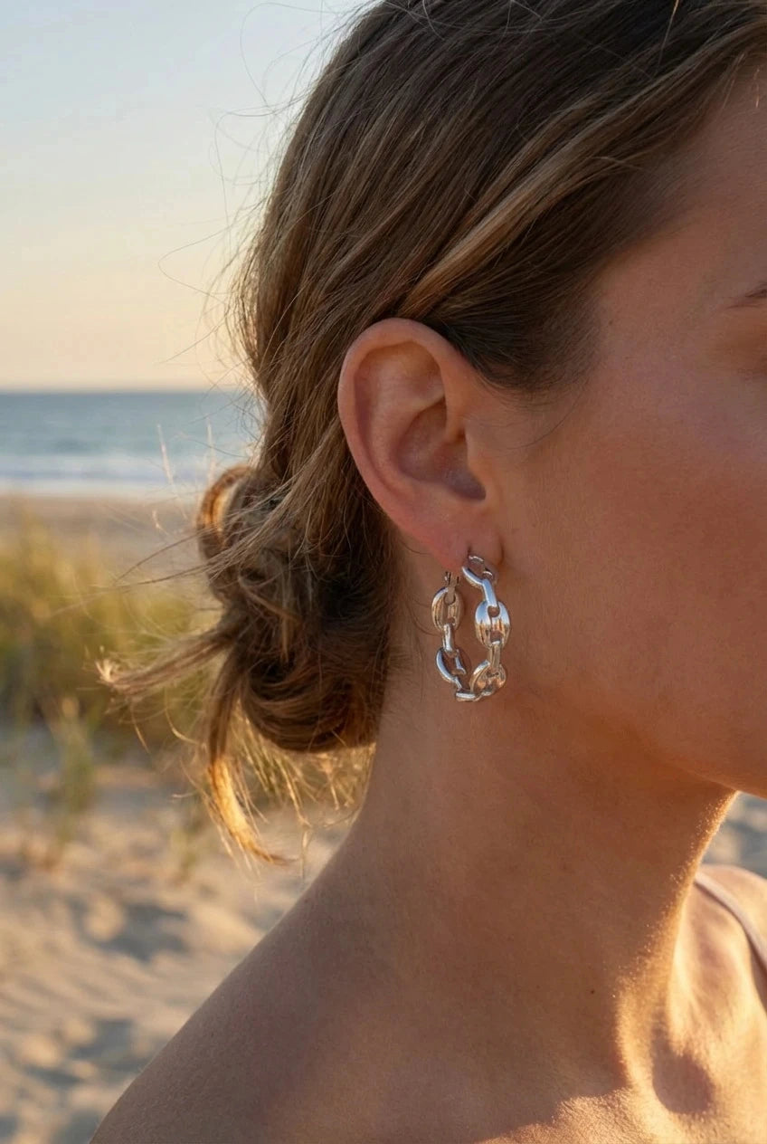 Boucles d’oreilles en acier inoxydable