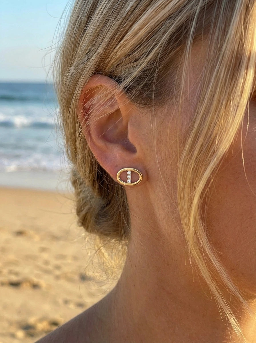 Boucles d’oreilles en acier inoxydable