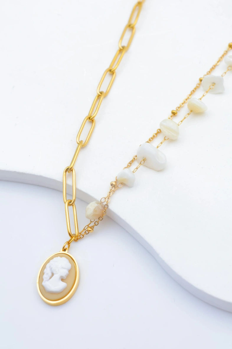 Collier en acier inoxydable - BLANC