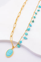 Collier en acier inoxydable - BLEU