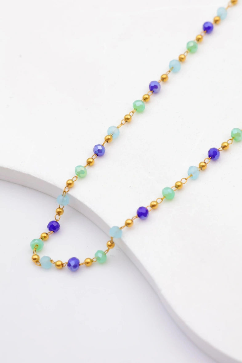 Collier en acier inoxydable - BLEU