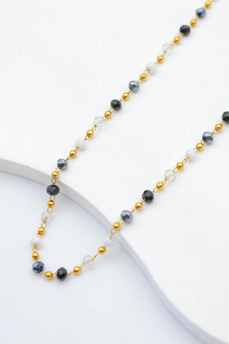 Collier en acier inoxydable - NOIR