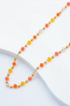 Collier en acier inoxydable - ORANGE