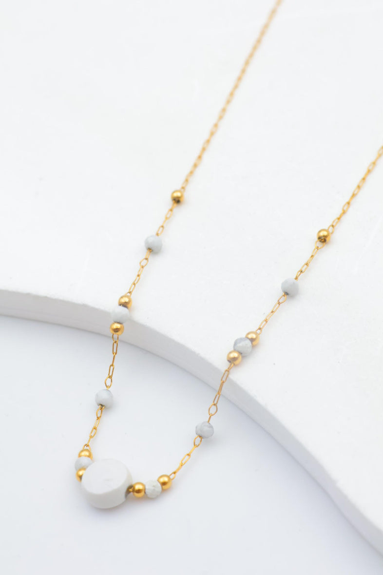 Collier en acier inoxydable - BLANC