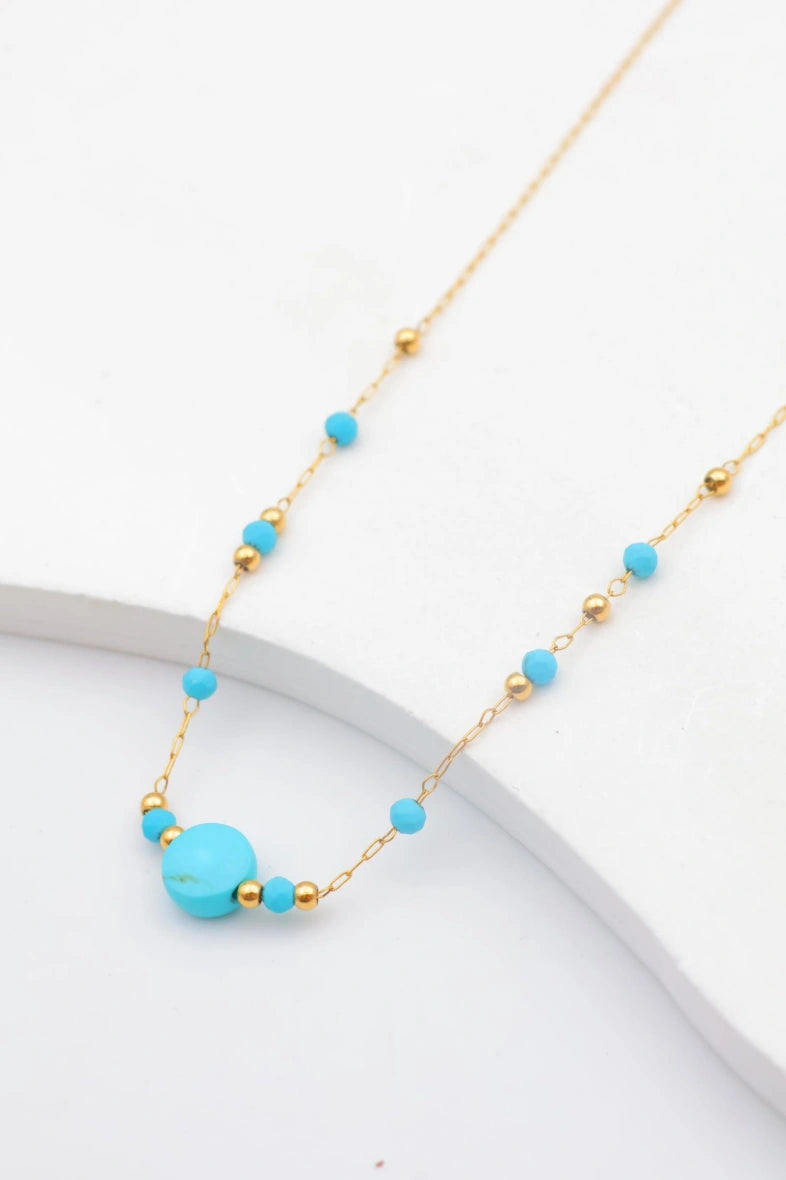 Collier en acier inoxydable - BLEU
