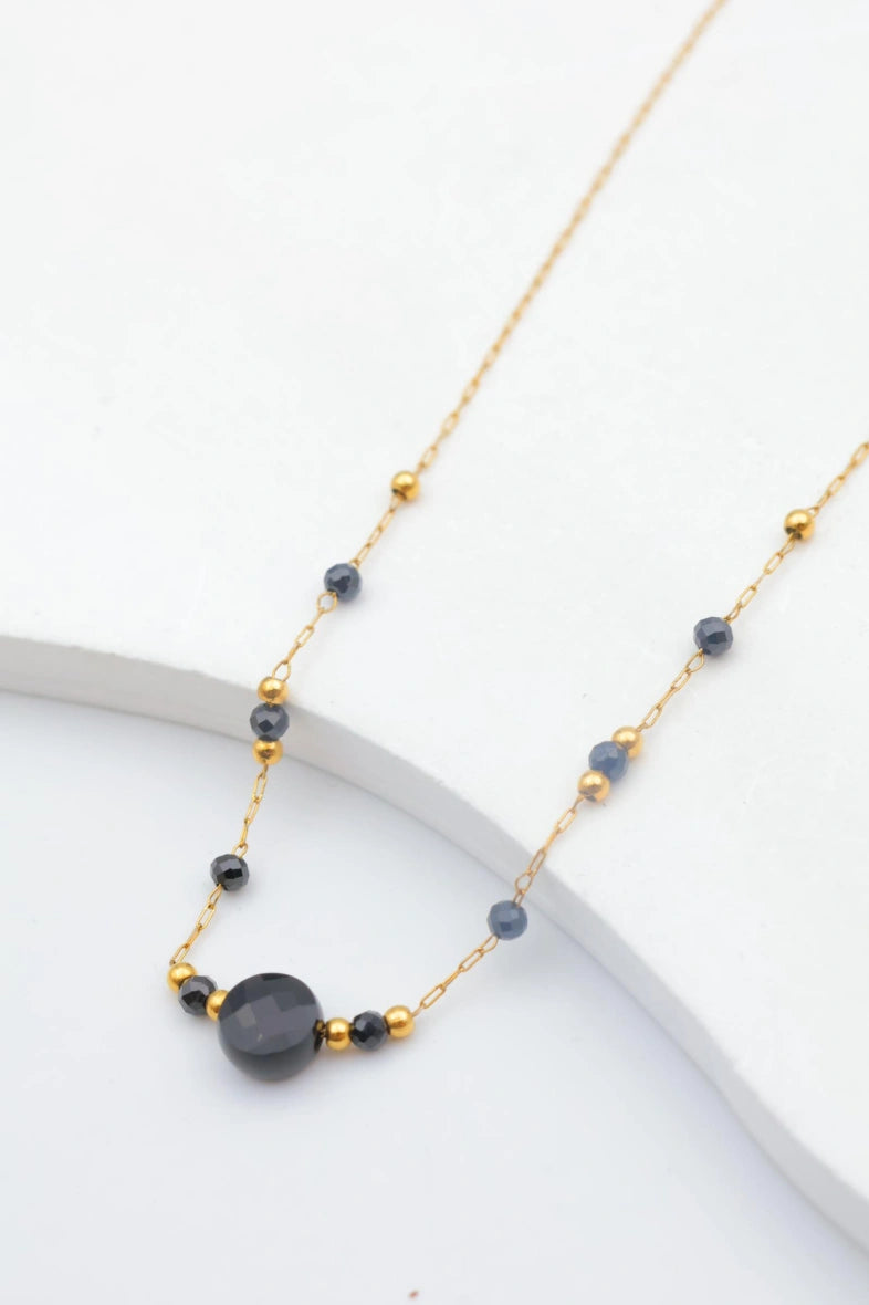 Collier en acier inoxydable - NOIR