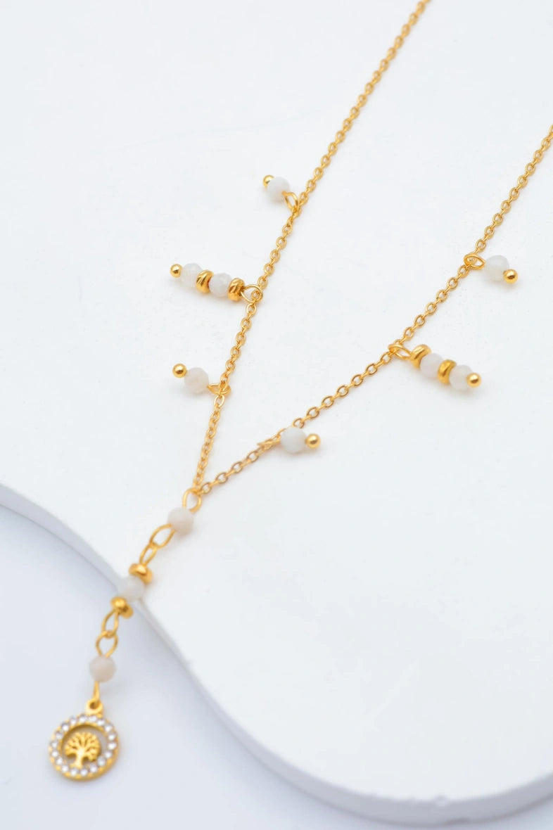 Collier en acier inoxydable - BLANC