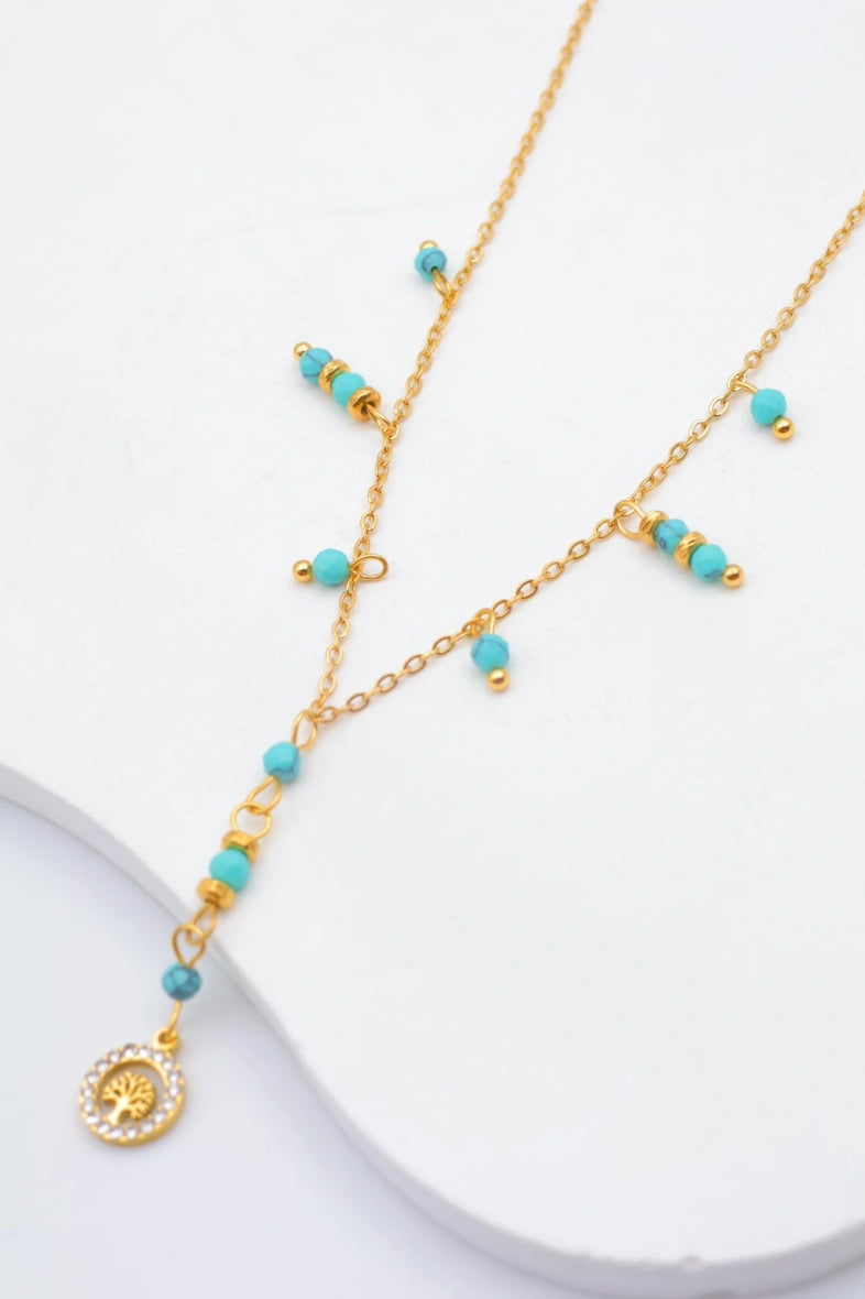 Collier en acier inoxydable - BLEU