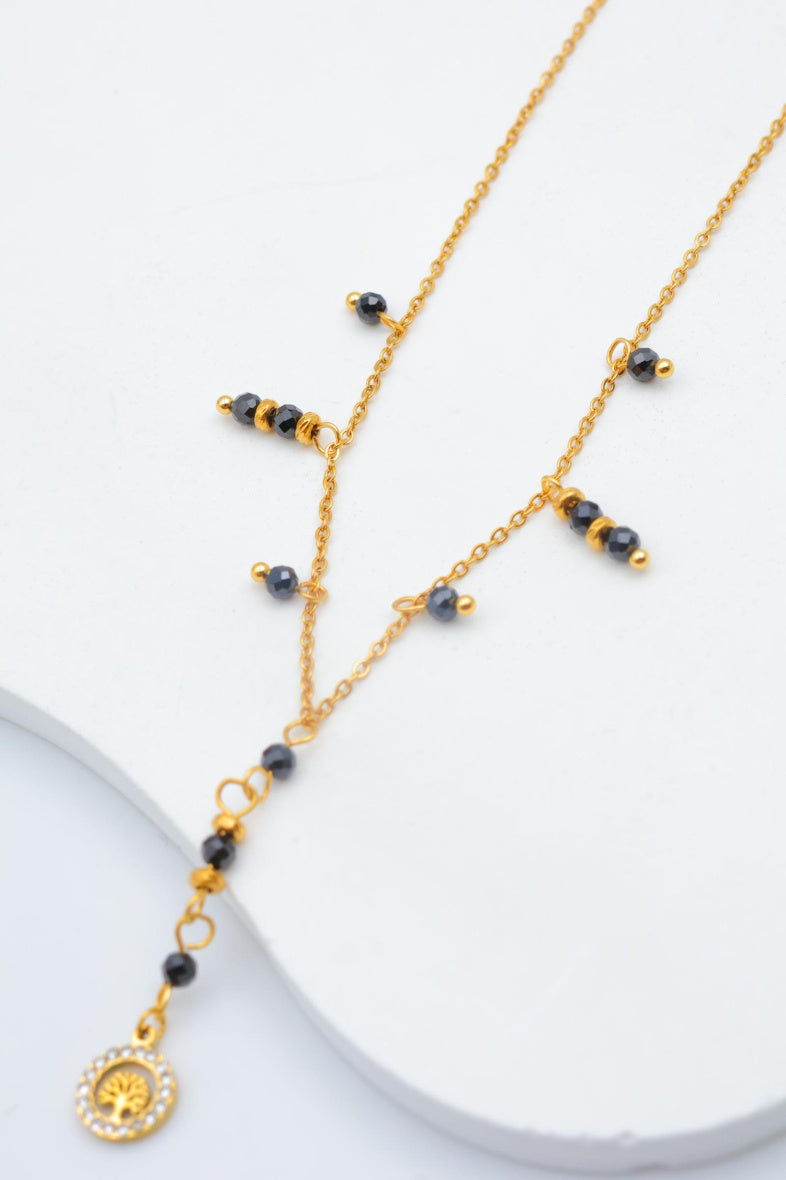 Collier en acier inoxydable - NOIR