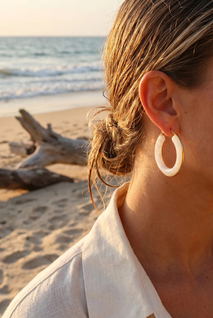 Boucles d’oreilles en acier inoxydable