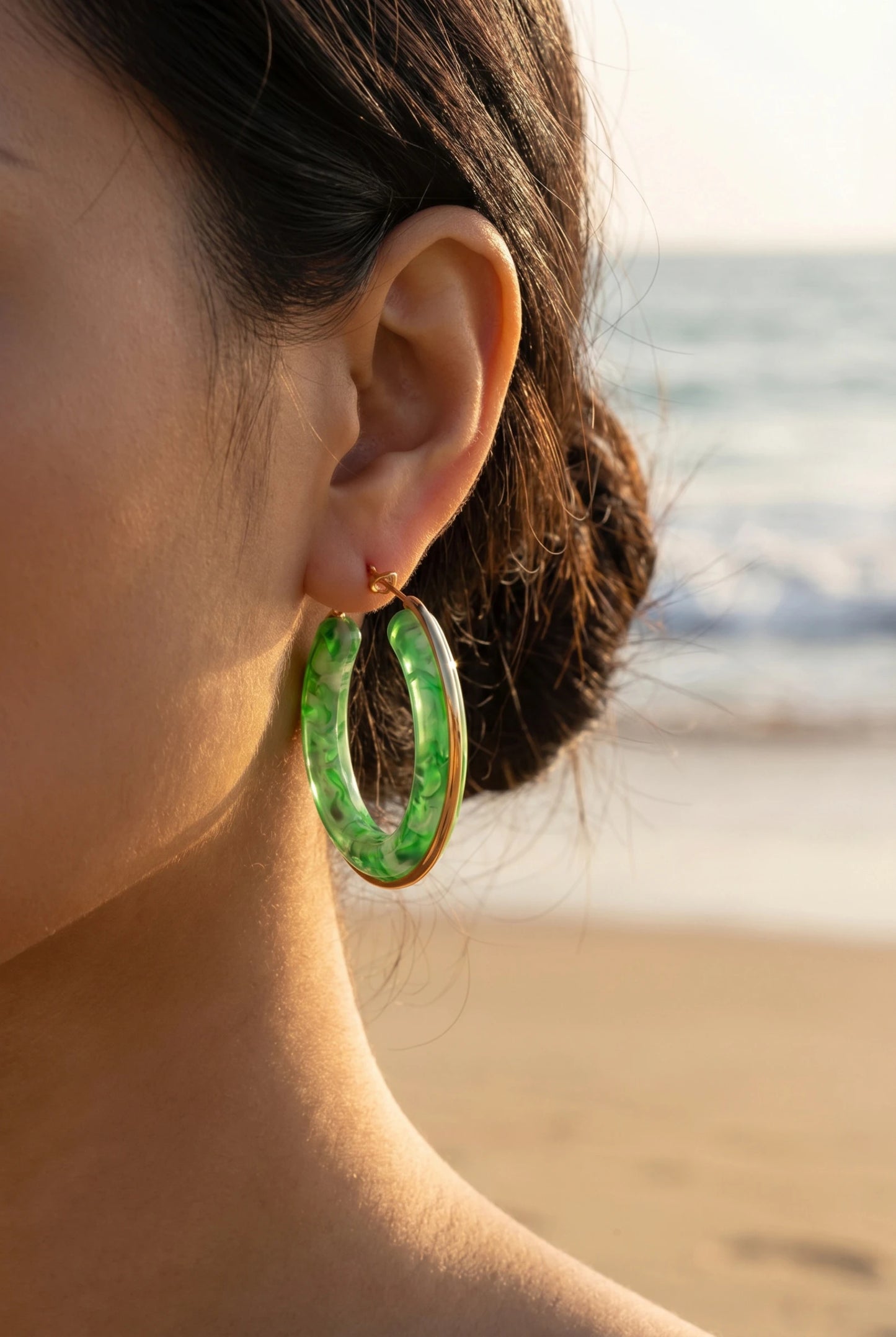 Boucles d’oreilles en acier inoxydable