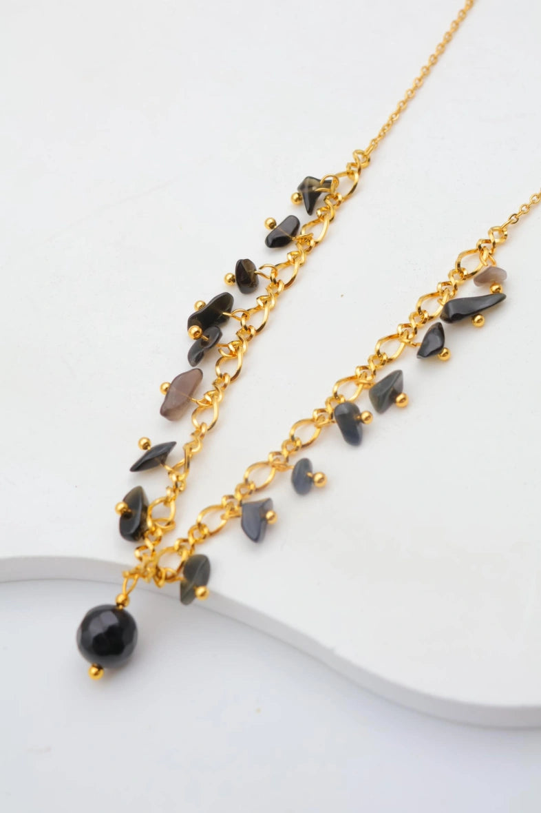 Collier en acier inoxydable - NOIR