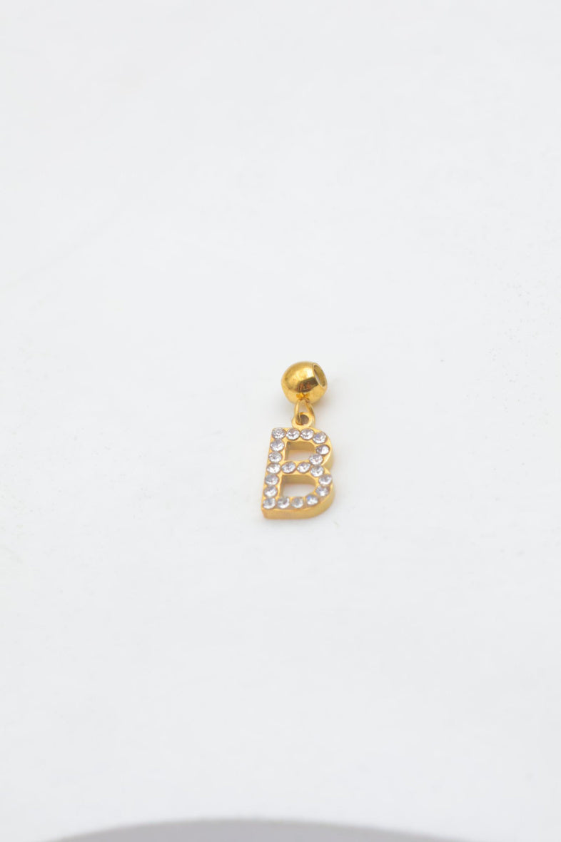 Pendentif lettre B - DORÉ