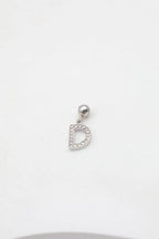 Pendentif lettre D - ARGENT