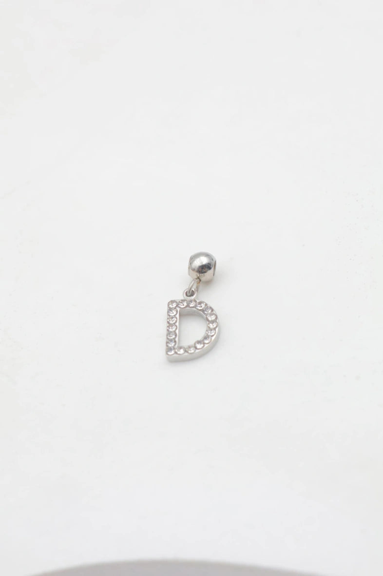 Pendentif lettre D - ARGENT