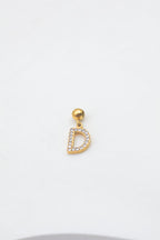 Pendentif lettre D - DORÉ