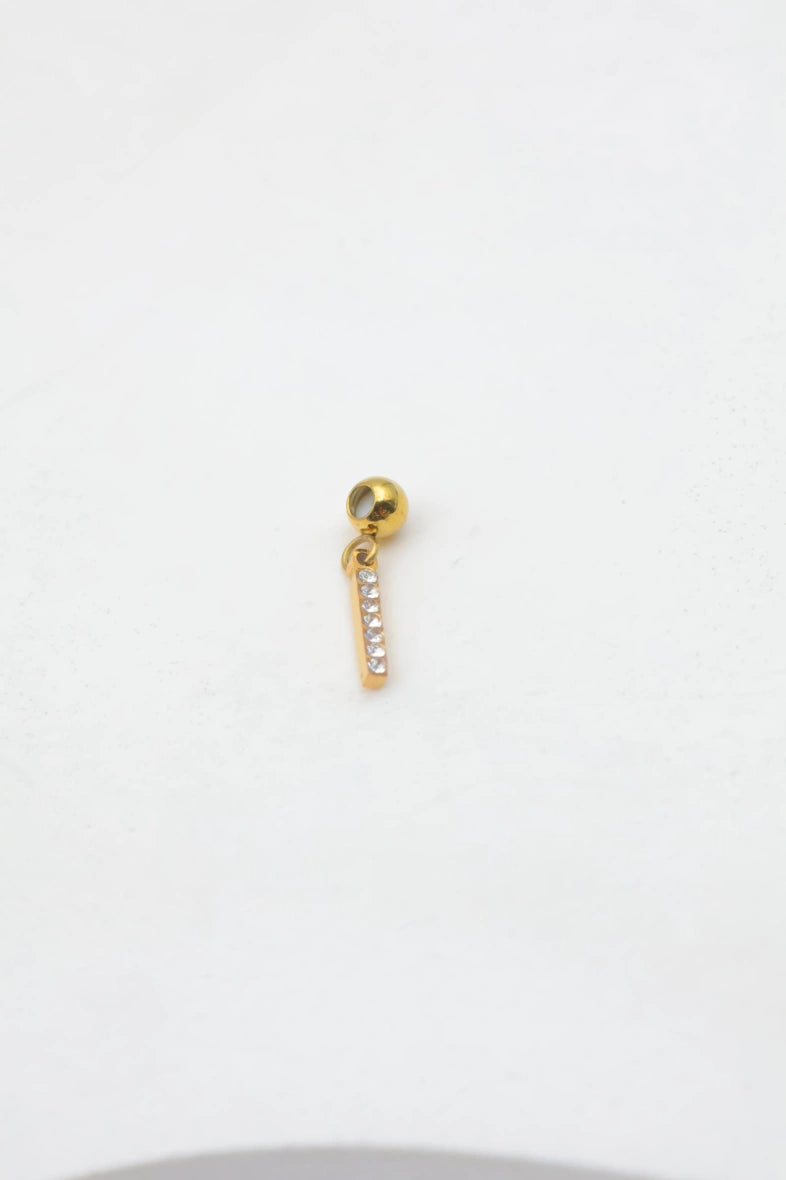 Pendentif lettre I - DORÉ