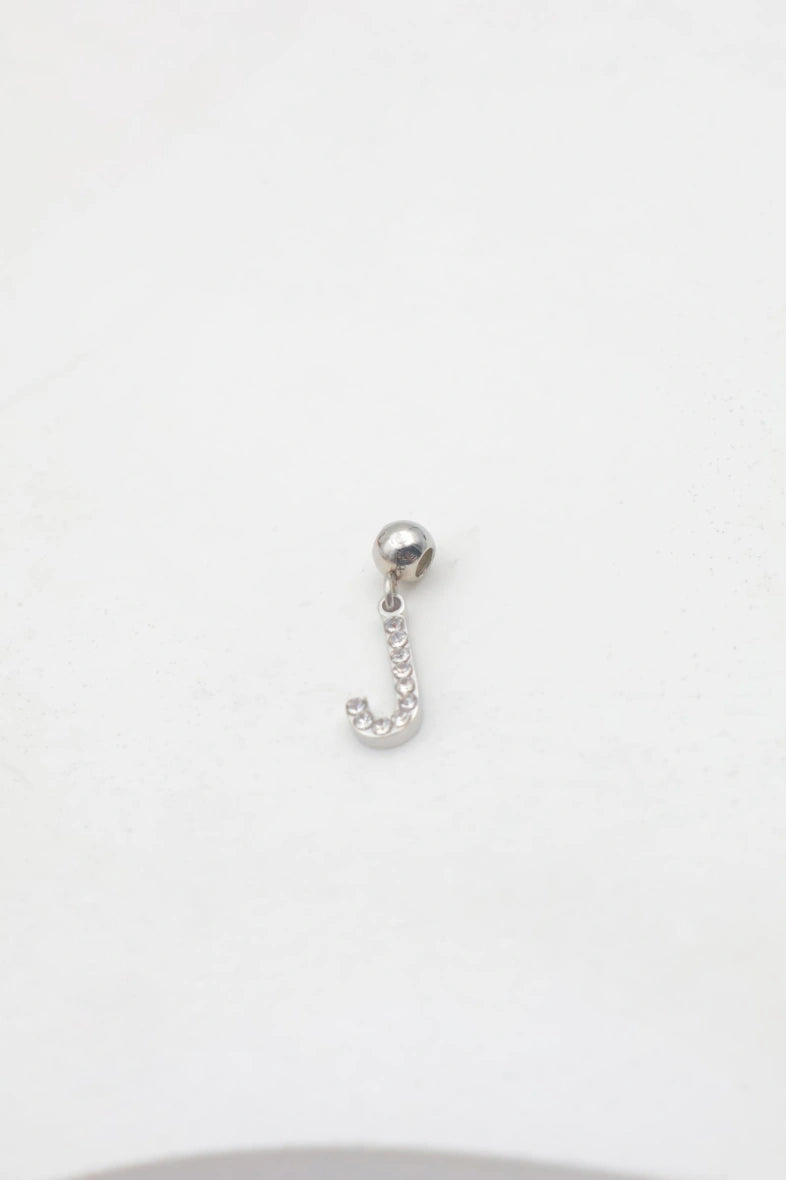 Pendentif lettre J - ARGENT