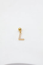Pendentif lettre L - DORÉ