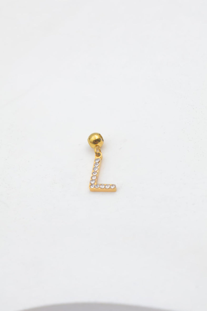 Pendentif lettre L - DORÉ