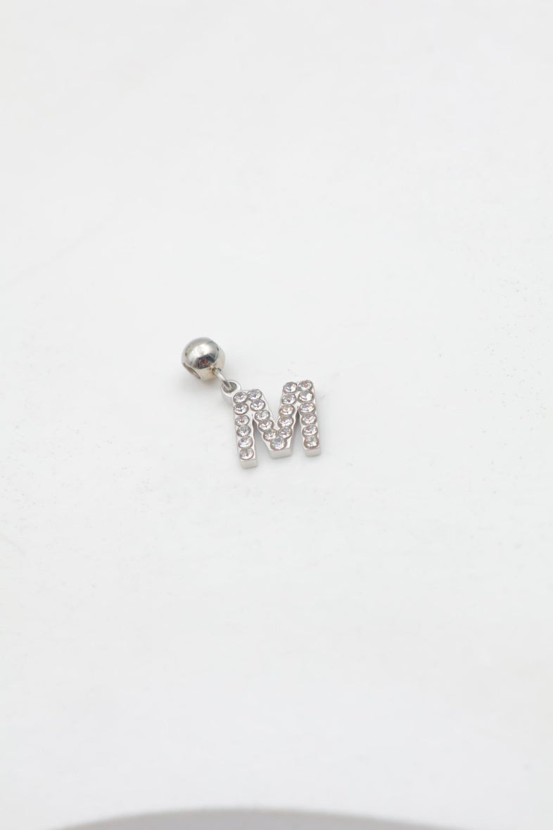Pendentif lettre M - ARGENT