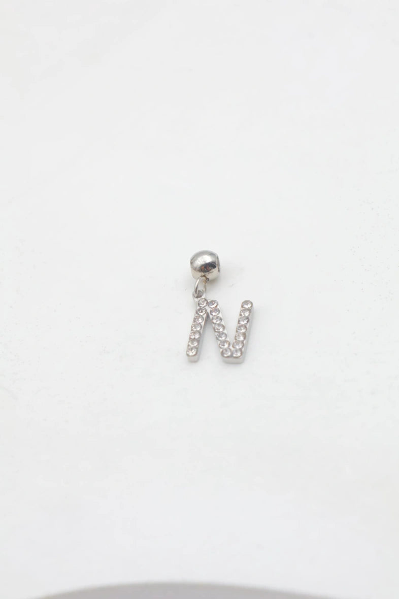 Pendentif lettre N - ARGENT