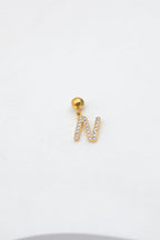 Pendentif lettre N - DORÉ