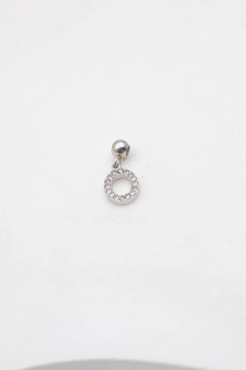 Pendentif lettre O - ARGENT