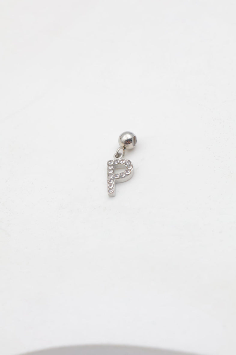 Pendentif lettre P - ARGENT