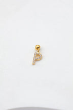 Pendentif lettre P - DORÉ